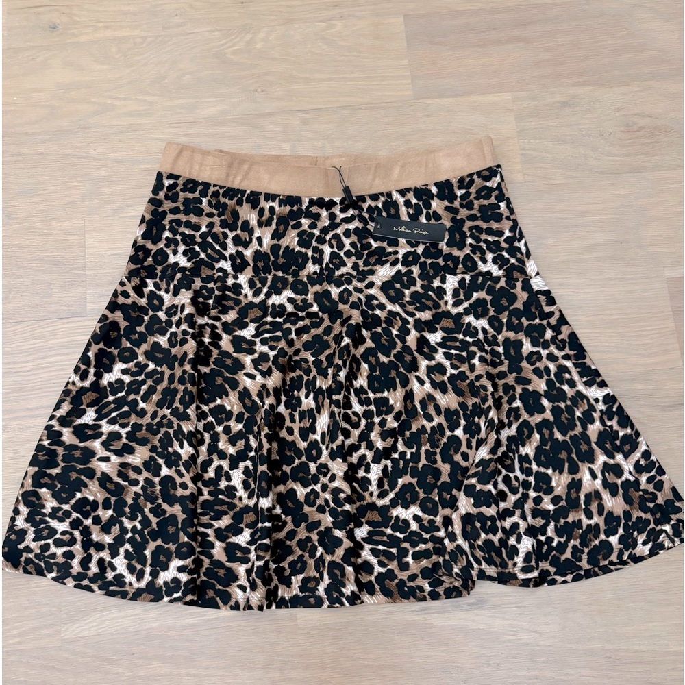 Melissa Paige Animal Print Skirt